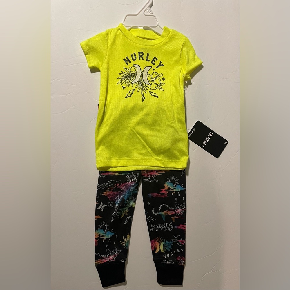 2 Piece Hurley Toddler PJ Set 12 Months NWT